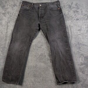 Levi's 501 Original MEN'S JEANS • Button Fly • Cotton • 40x30 • BLACK